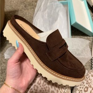 Pierre Dumas Brown Suede Loafers